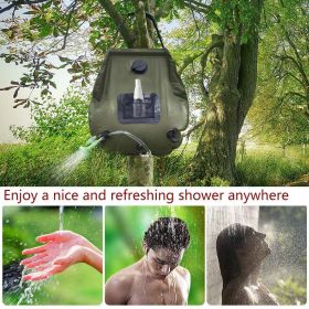 Outdoor Solar Concentrating Bath Bag Portable Shower Bag 20l Camping Shower Bath Water Bag