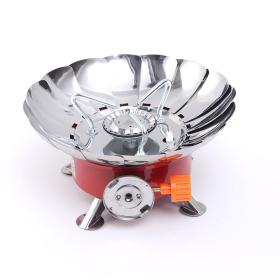 Outdoor Portable Gas Cassette Stove; Windproof Camping Stove For Outdoor Fishing; Picnic