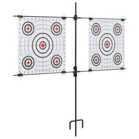 Target Paper Stand with Shooting Papers 30.7"x29.9" Steel
