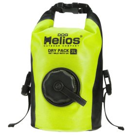 Dog Helios 'Grazer' Waterproof Outdoor Travel Dry Food Dispenser Bag - Yellow