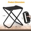 Foldable Camping Stool Portable Travel Chair 275.6LBS Load for Camping Fishing Backpacking Hiking Camping Seat with Carry Bag