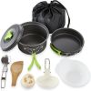 Outdoor Cooking Set; Camping Cookware Mess Kit; Backpack Camping Pot And Pans Set; Portable Stove And Backpacking Stove Accessories