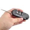 1pc Portable Tungsten Ceramic Carbide Knife; Whetstone Sharpener; For Fish Hook; Pocket Tool For Outdoor Camping Hiking; Fishing