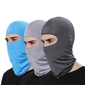 1 PC Motorcycle Riding Sunscreen Anti-ultraviolet Cover Windproof Balaclava Hat Hood Mask For Man & Women (Color: Light Gray)