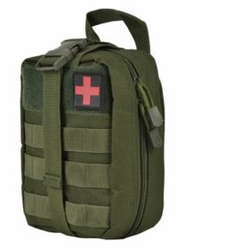 Tactical First Aid Pouch; Detachable Medical Pouch Kit Utility Bag (Bag Only) (Color: OD)