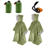 2pcs Emergency Blanket Poncho; Ultralight Waterproof Thermal Survival Space Blanket Ponchos For Outdoor Camping Hiking