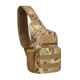 Military Tactical Shoulder Bag; Trekking Chest Sling Bag; Nylon Backpack For Hiking Outdoor Hunting Camping Fishing (Color: CP)
