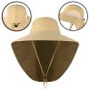 Outdoor Fisherman Hat for Men Women Summer Quick Drying Neck Protection Visor Cap Anti UV Breathable Fishing Safari Hat