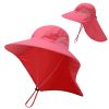 Outdoor Fisherman Hat for Men Women Summer Quick Drying Neck Protection Visor Cap Anti UV Breathable Fishing Safari Hat