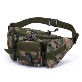 Men's Waterproof Nylon Fanny Pack With Adjustable Belt; Tactical Sport Arm Waist Bag For Outdoor Hiking Fishing Hunting Camping Travel (Color: Conglin digital)