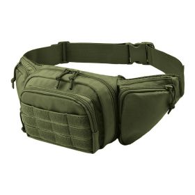 Nylon Camping Belt Bag; Military Hunting Tactical Waist Pack (Color: ArmyGreen)