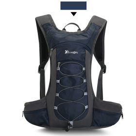 Hiking Cross Country Backpack Running Sports Water Bag Cycling Equipment (Color: Navy)