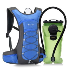Hiking Cross Country Backpack Running Sports Water Bag Cycling Equipment (Color: Blue)