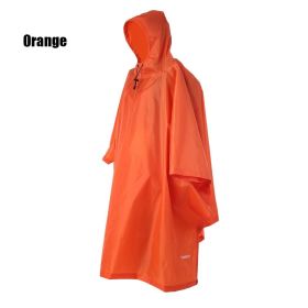 Waterproof 3-in-1 Raincoat Backpack Cover for Hiking, Cycling, and Camping - Protects Your Gear from the Elements (Color: Orange)