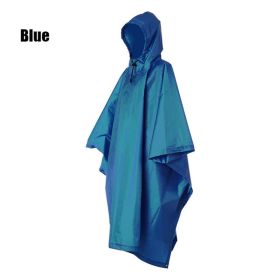 Waterproof 3-in-1 Raincoat Backpack Cover for Hiking, Cycling, and Camping - Protects Your Gear from the Elements (Color: Blue)