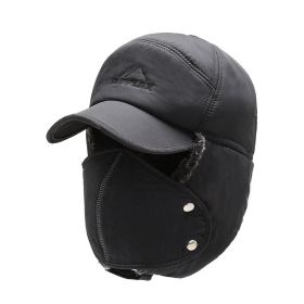Winter Hat New Lei Feng Hat Men's Stylish Caps Warm Ear Protection Windproof Ear Protection Pilot Hat Baseball Cap (Color: Gray)