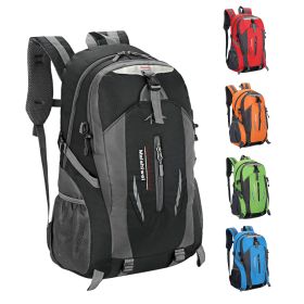 36L Outdoor Backpack Waterproof Daypack Travel Knapsack (Color: Black)