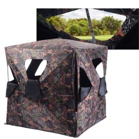 Outdoor Hunting Blind Portable Pop-Up Ground Tent (Color: Camouflage B)