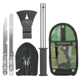 Outdoor Emergency Shovel Camping Equipment (Color: Black A)