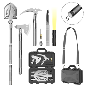 Outdoor Emergency Shovel Camping Equipment (Color: Silver)