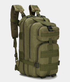 Military 3P Tactical 25L Backpack | Army Assault Pack | Molle Bag Rucksack | Range Bag (Color: Army Green)