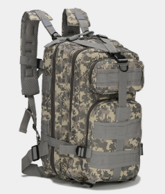 Military 3P Tactical 25L Backpack | Army Assault Pack | Molle Bag Rucksack | Range Bag (Color: ACU Camo)