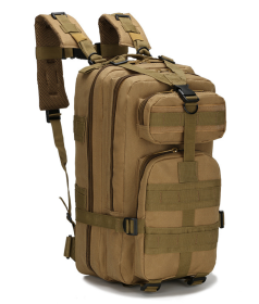 Military 3P Tactical 25L Backpack | Army Assault Pack | Molle Bag Rucksack | Range Bag (Color: Khaki)