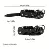 1pc 16-in-1 Multifunctional Pocket Knife Set with Keychain Holder, Scissors, Bottle Opener, Saw, and Camping Combination Tool - Essential Outdoor Gear