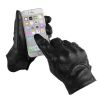 Genuine Leather Motorcycle Gloves Perforated Full Finger Touch Scree M L XL XXL