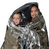 Windproof Emergency Blanket; Outdoor Survival First Aid; Military Rescue Kit; Waterproof Foil Thermal Blanket For Camping Hiking