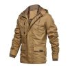 Mens Hooded Casual Zipper Fleece Jacket